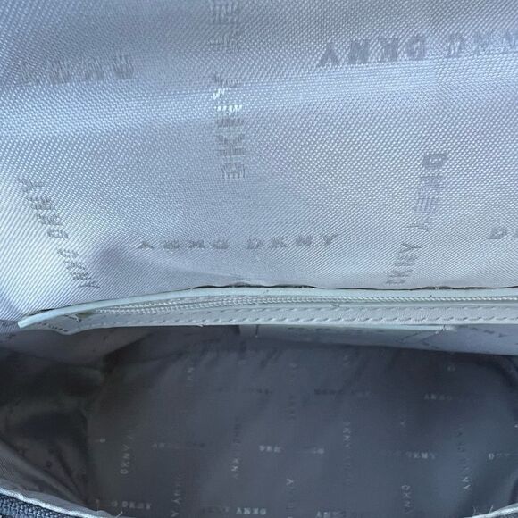 DKNY Silver Top Handle Backpack Handbag - Picture 12 of 12